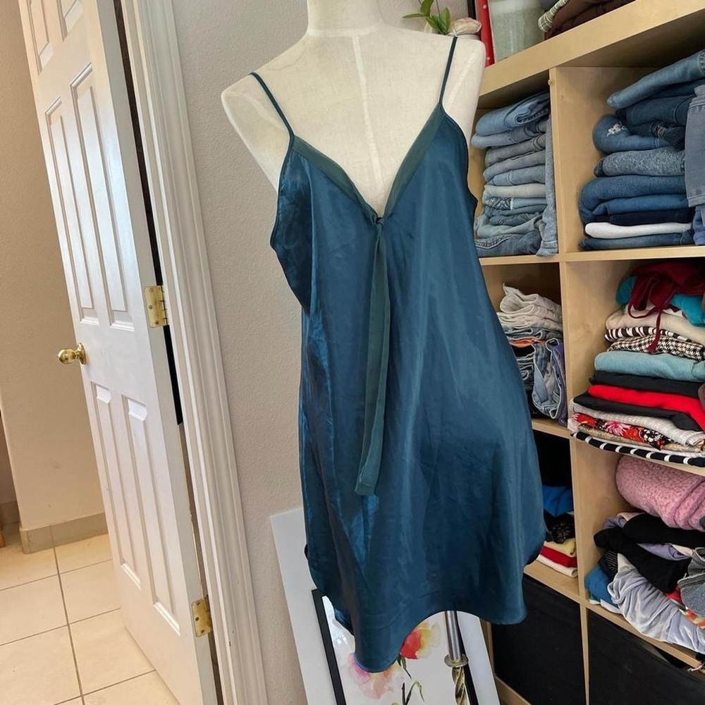 Secret Treasures Teal Chemise - Picture 6 of 7